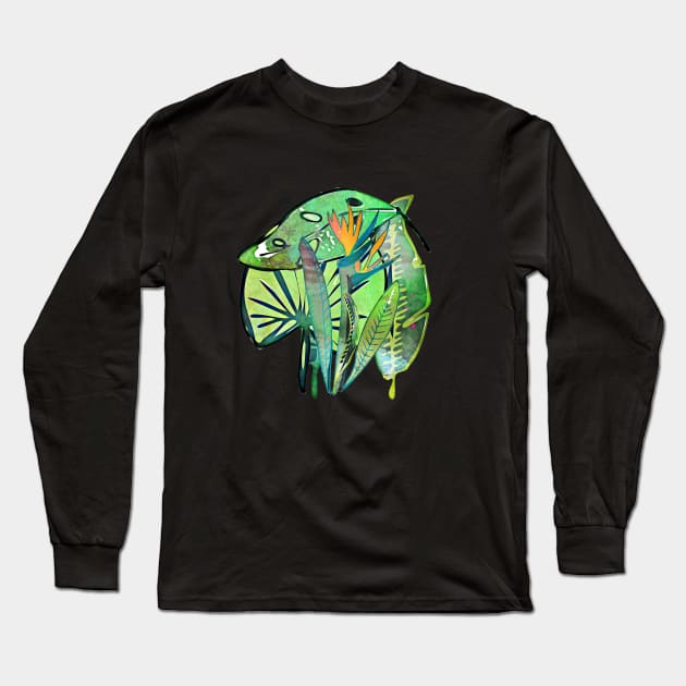 Tropical Paradise Long Sleeve T-Shirt by bruxamagica